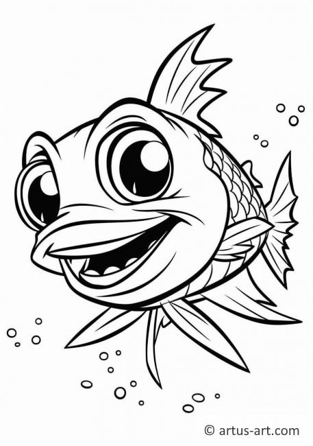 Awesome Barracudas Coloring Page